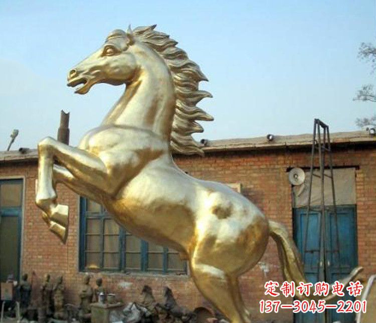 海南铜雕室商场招财动物马雕塑
