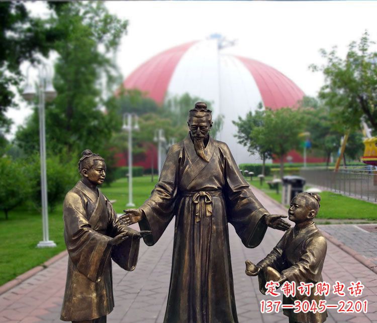 海南铜雕园林孔融让梨