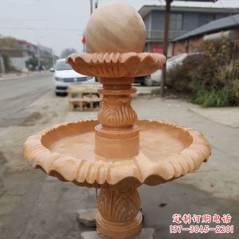 海南晚霞红风水球