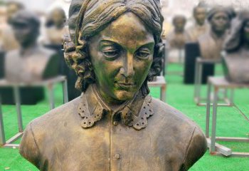 海南南丁格尔纯铜头像雕像——传承慈善精神