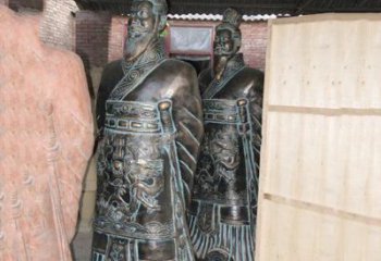 海南珍贵的秦始皇青铜雕像