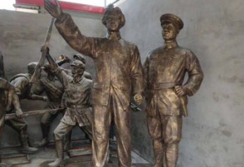 海南青年时期毛主席铜雕，纪念未来的英雄