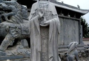海南青石仿古观音雕像|传承古代神话传统