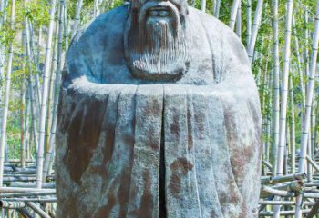 海南青铜孔子人像雕塑，真实还原历史智慧精神
