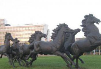 海南群马公园动物铜雕，让艺术描绘你的故事