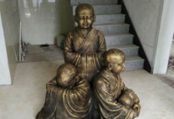 海南中国领雕塑推出的金色佛祖三像是一件令人惊…