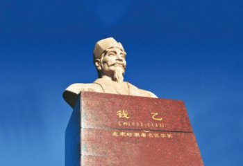 海南中领雕塑荣耀出品：十大名医之儿科之圣头像雕塑
