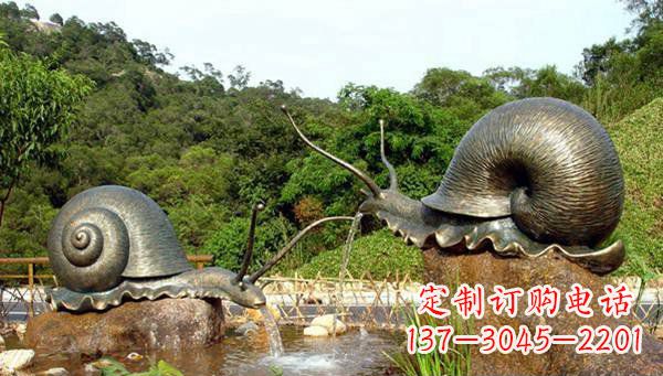 海南蜗牛公园动物铜雕