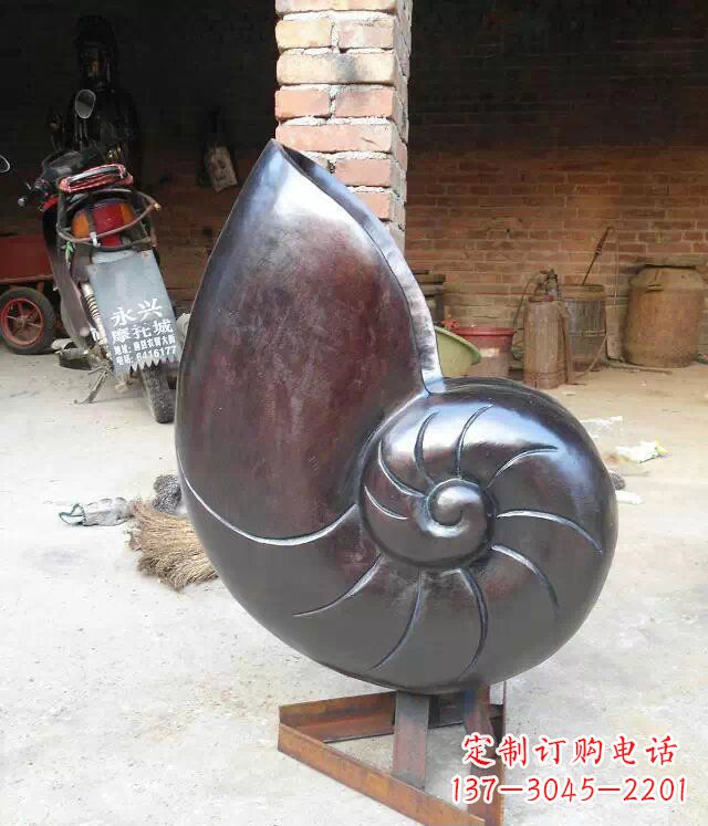 海南蜗牛公园景观动物铜雕