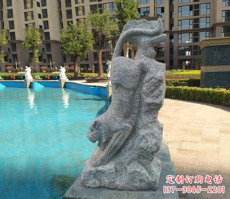 海南下山老虎石雕