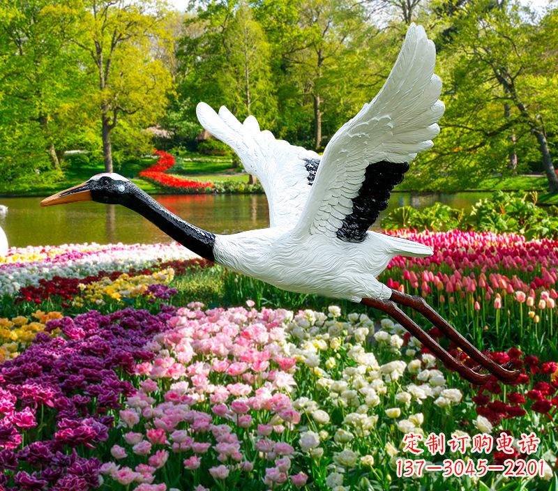海南仙鹤雕塑灯
