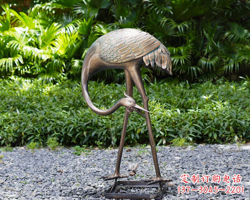 海南仙鹤雕塑喷泉