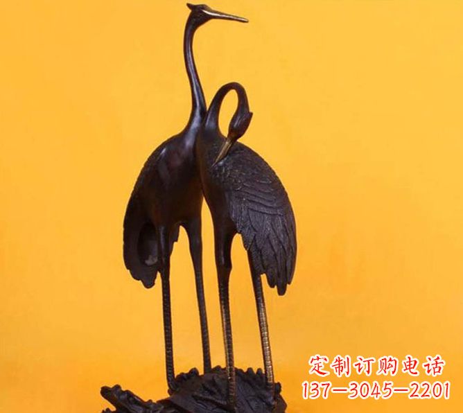 海南仙鹤雕塑铜
