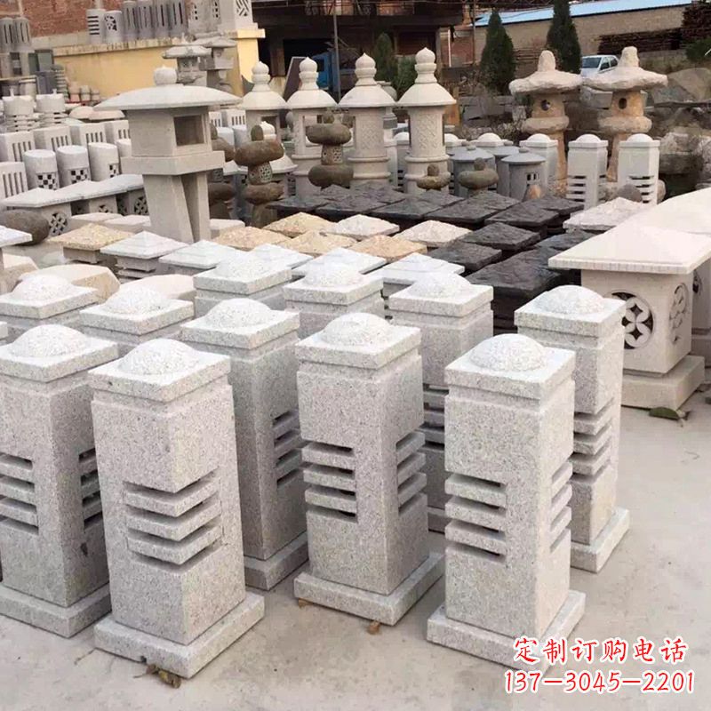 海南现代简约石雕灯笼
