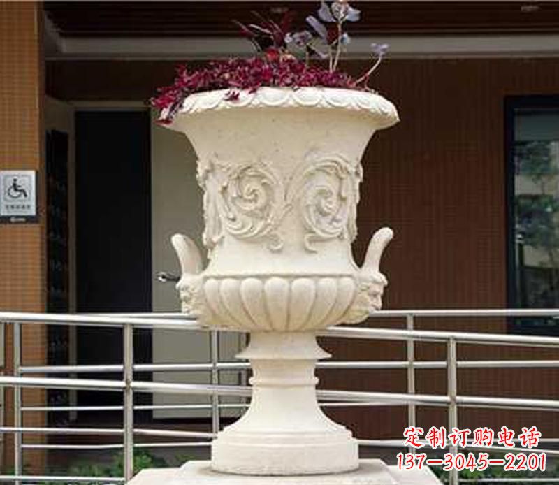 海南小区花盆景观石雕