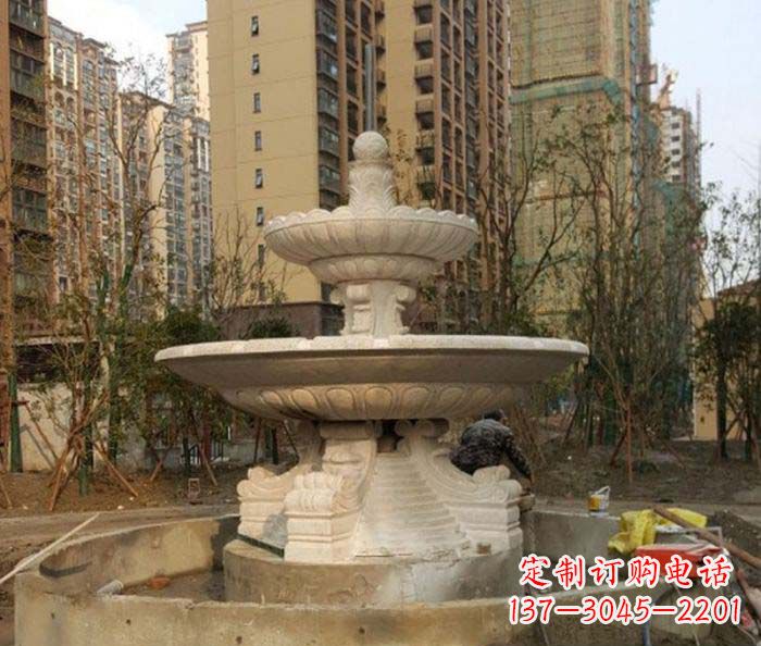 海南小区景观大型喷泉石雕 (3)