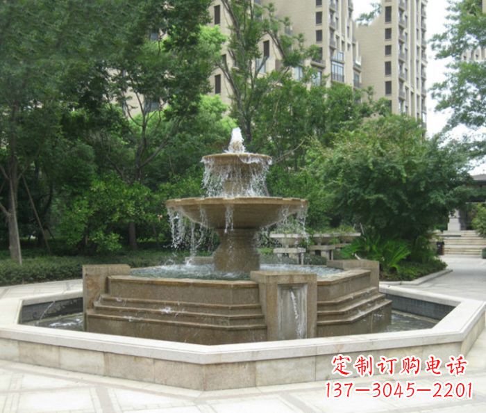 海南小区景观大型喷泉石雕 (7)