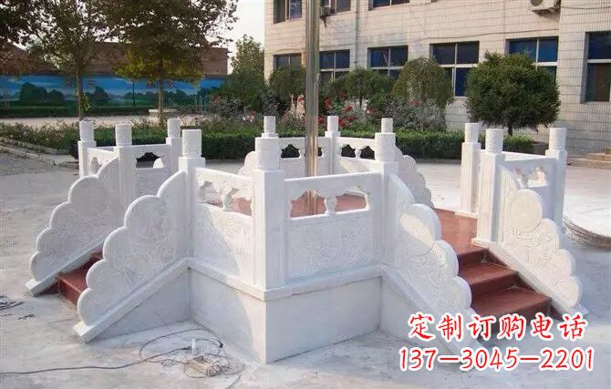 海南校园汉白玉升旗台