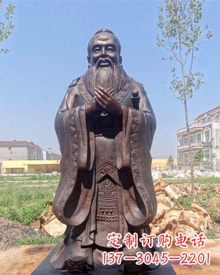 海南校园孔子雕像 (2)