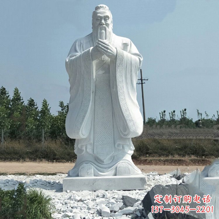 海南校园孔子人物雕像