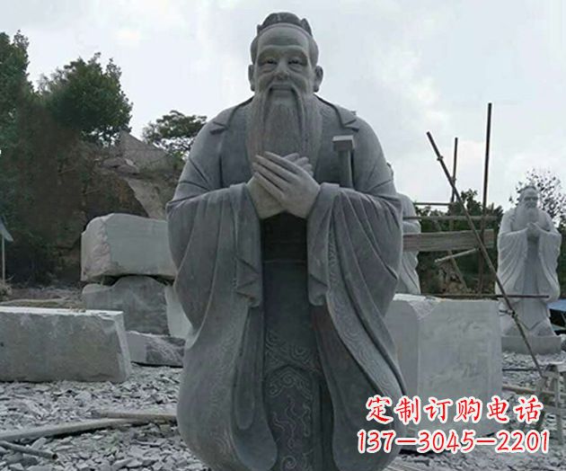 海南校园孔子人物石雕