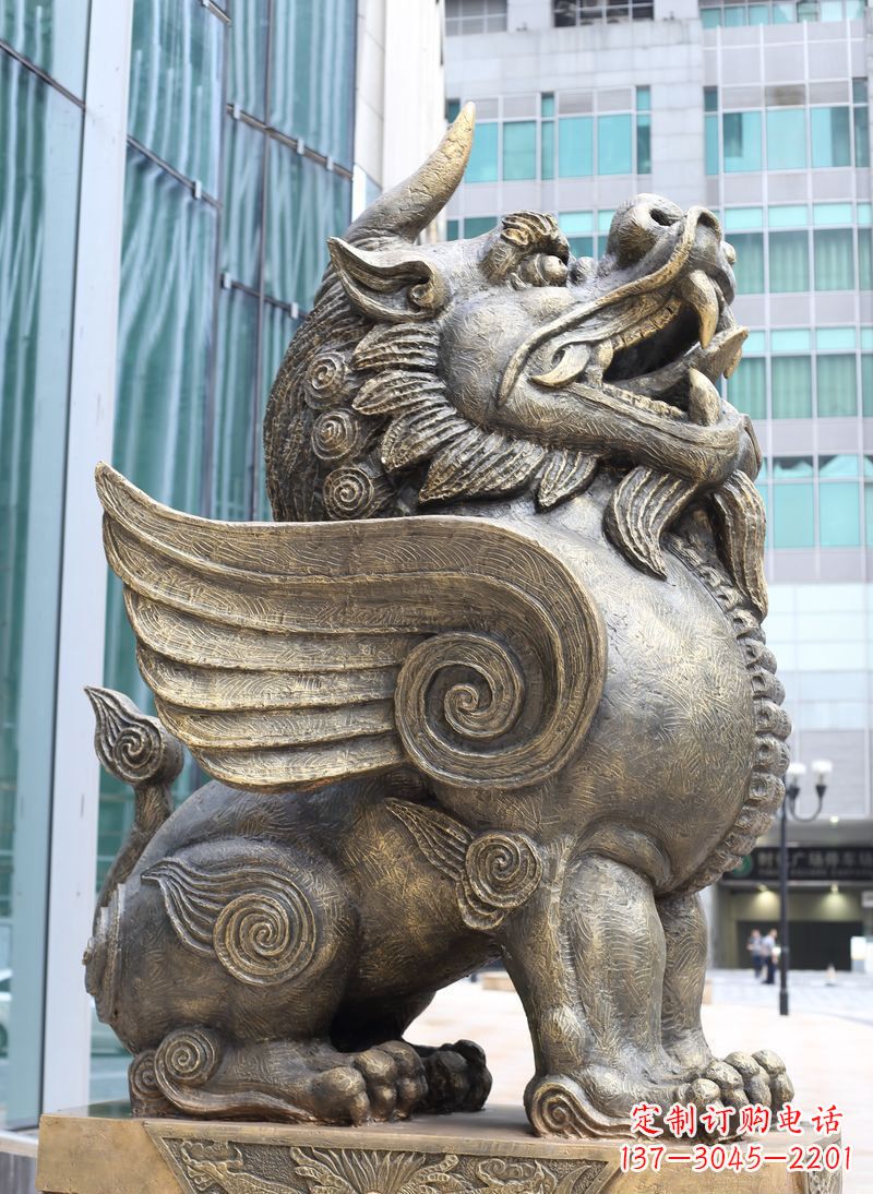 海南獬豸古代神兽铜雕