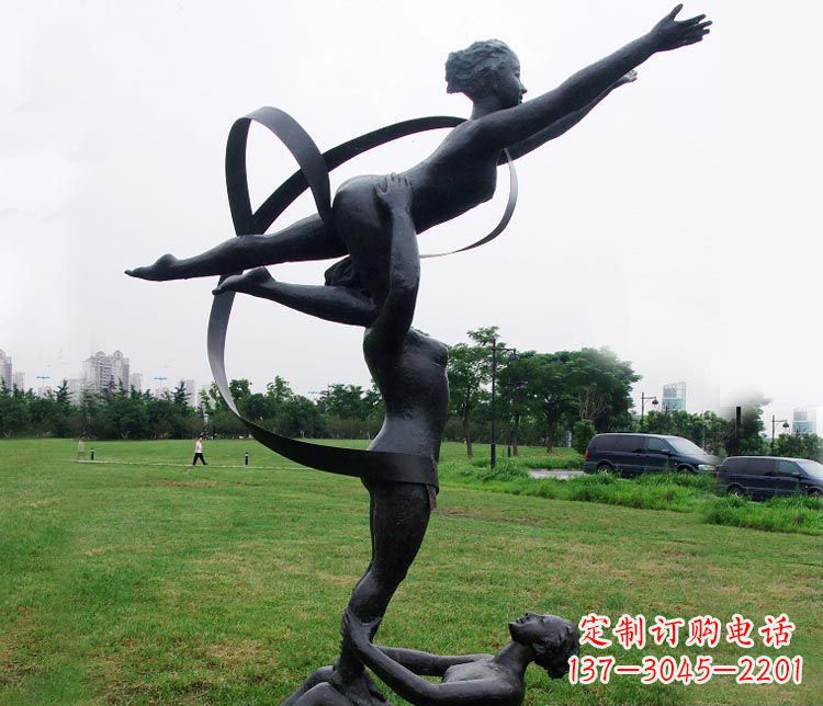 海南艺术体操运动员雕塑