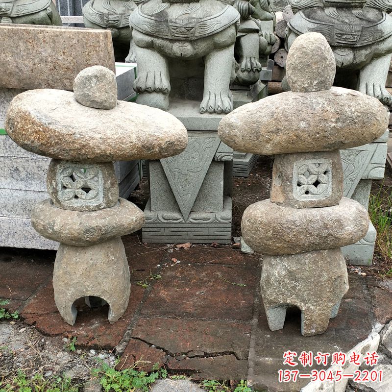 海南异形现代石灯笼