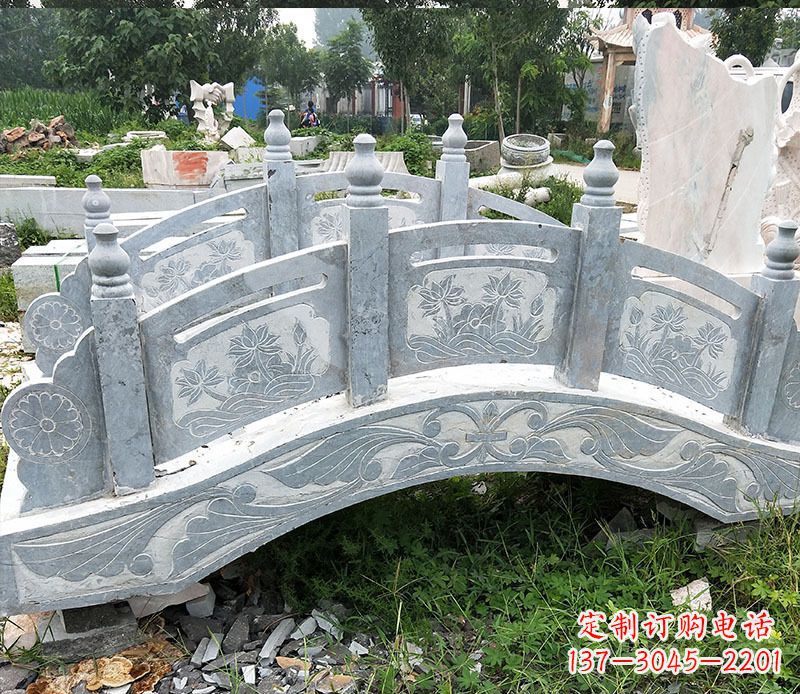 海南园林仿古石拱桥景观石雕 (3)
