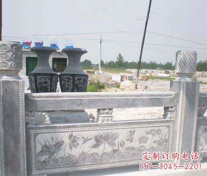 海南园林仿古石栏板景观石雕 (3)