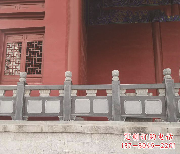 海南园林仿古石栏板景观石雕 (8)