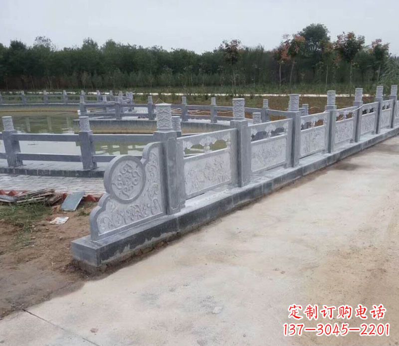 海南园林仿古石栏板景观石雕 (11)