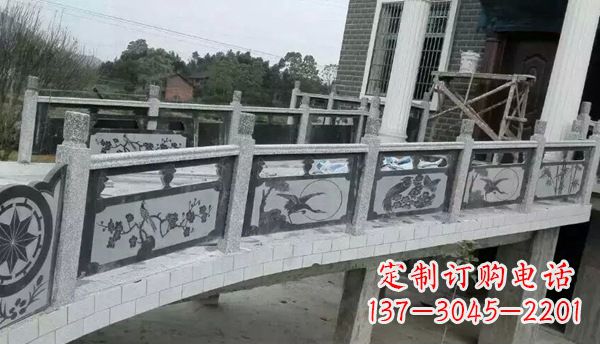 海南园林仿古石栏板景观石雕 (10)
