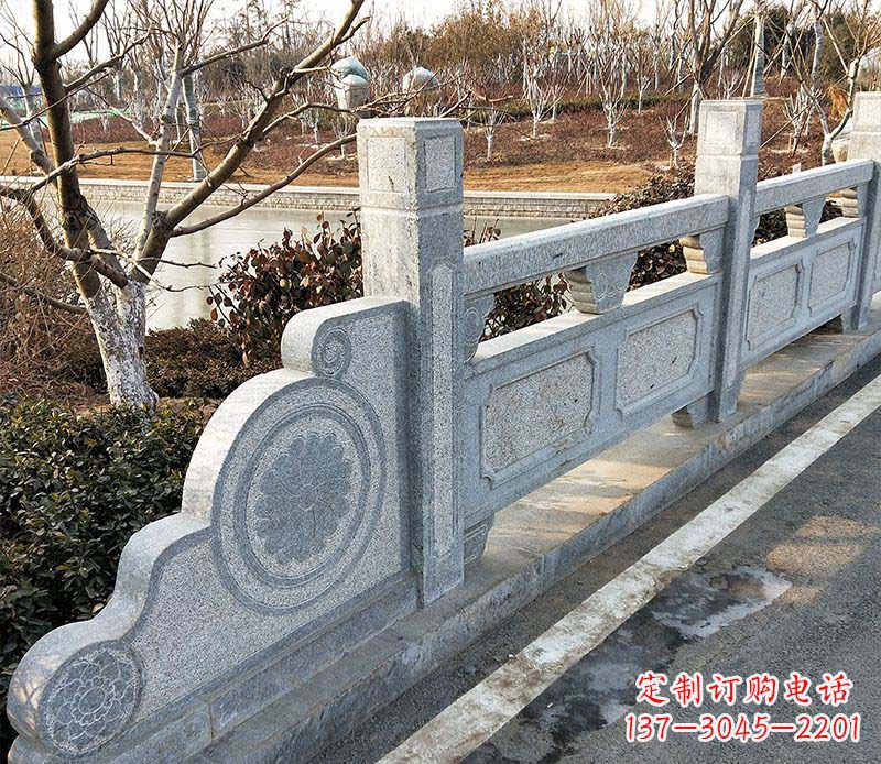 海南园林仿古石栏板景观石雕_1