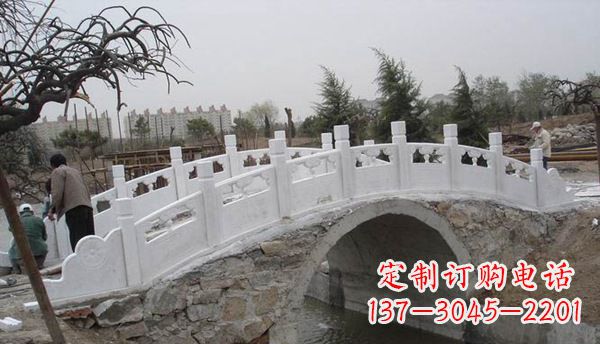 海南园林汉白玉大桥栏板景观石雕
