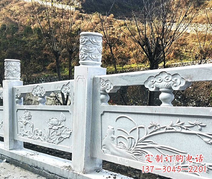 海南园林景观大理石栏板石雕 (7)