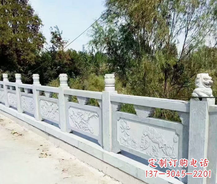 海南园林景观大理石栏板石雕_1