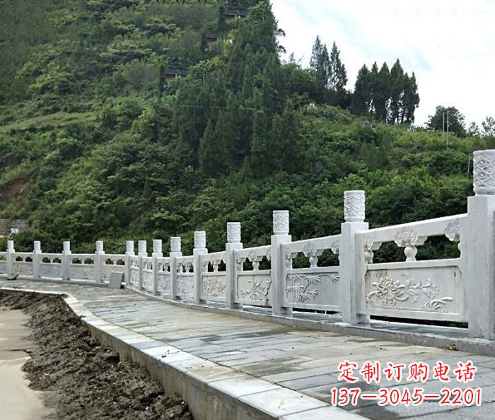 海南园林景观大理石栏板石雕_2