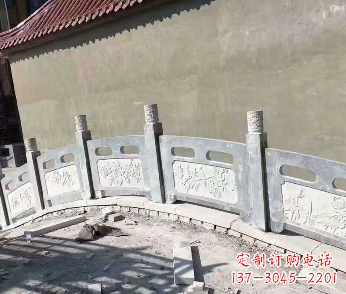 海南园林景观大理石桥栏板石雕 (5)