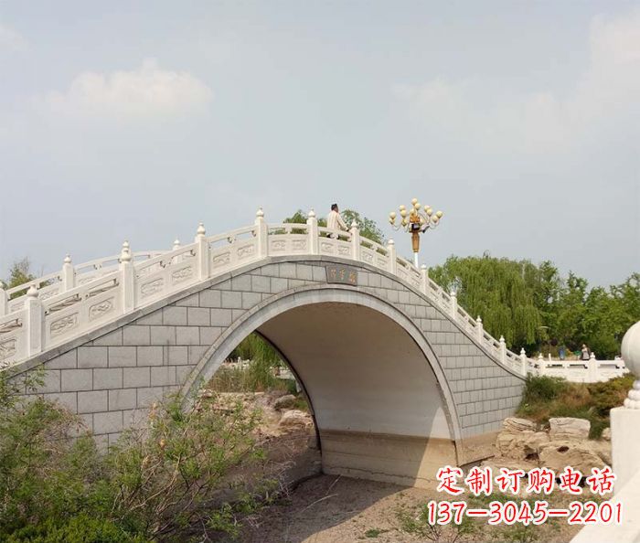 海南园林景观大理石桥栏板石雕 (6)