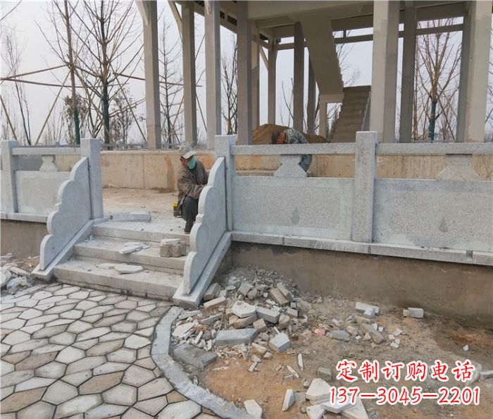 海南园林景观大理石桥栏板石雕_2 (2)