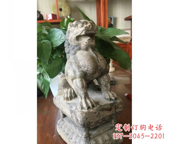 海南园林景观大理石狮子石雕