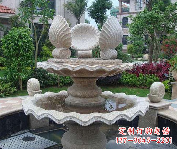 海南园林景观多层喷泉石雕