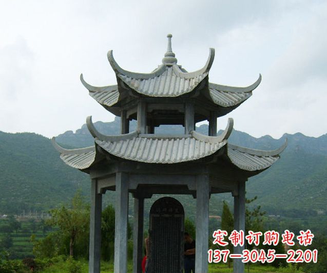 海南园林景观仿古凉亭石雕