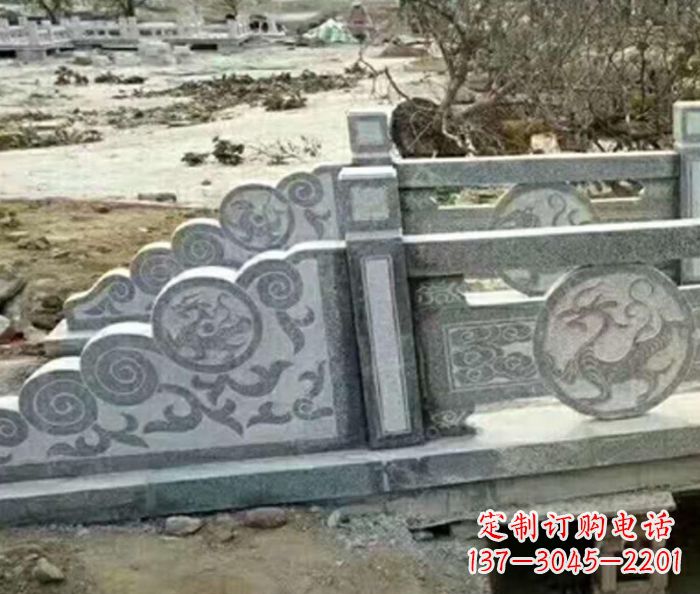 海南园林景观仿古石雕栏板 (10)