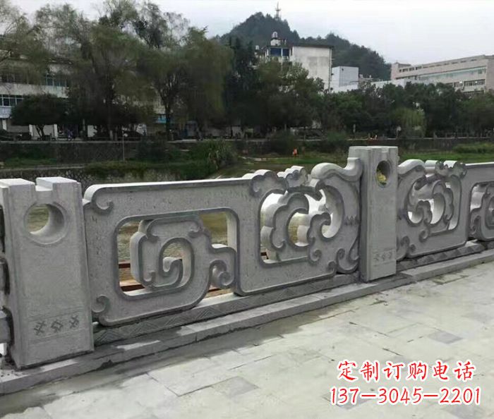 海南园林景观仿古石雕栏板_1