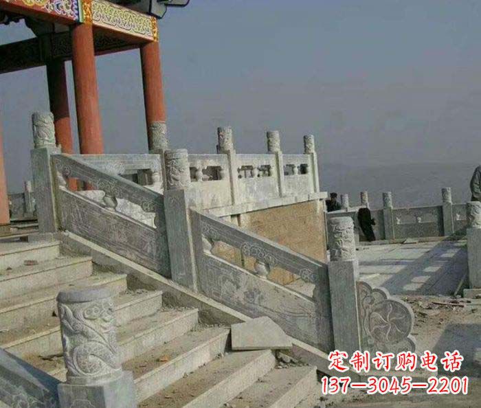 海南园林景观仿古石雕栏板