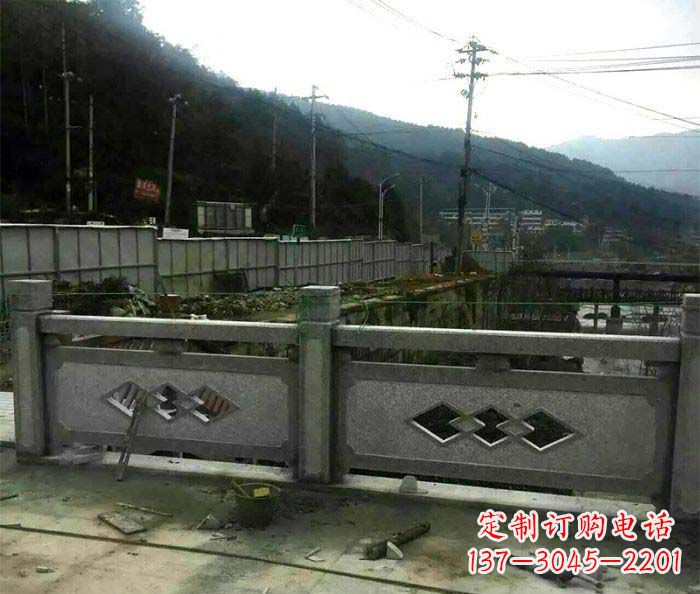 海南园林景观仿古石浮雕栏板 (2)