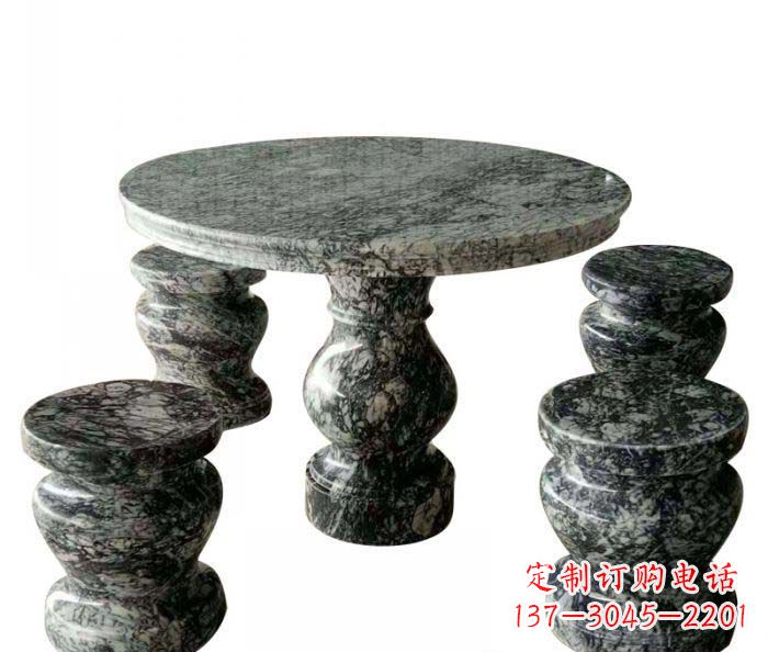 海南园林景观圆形石桌凳