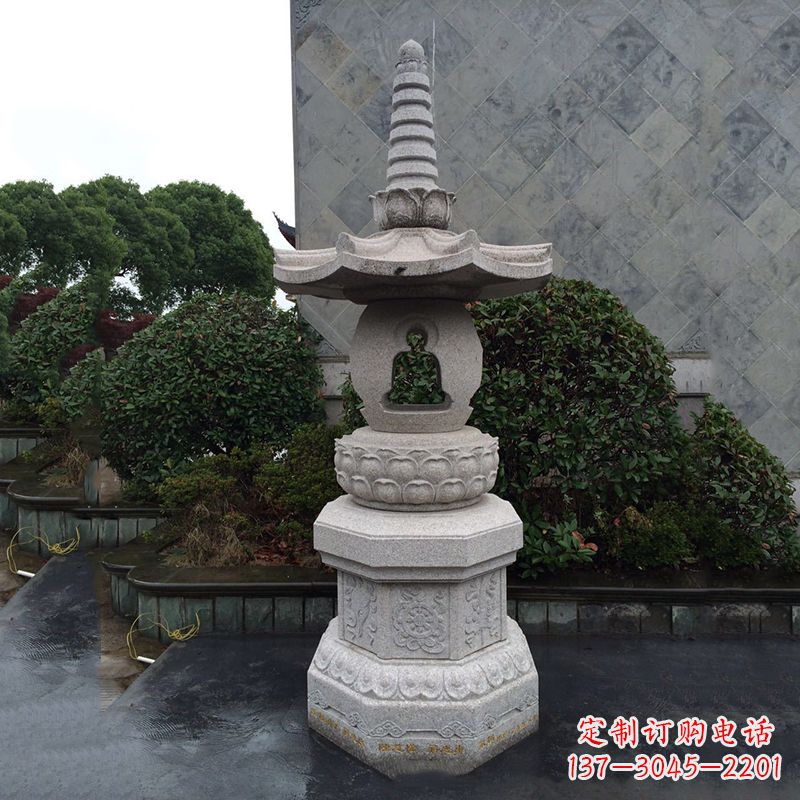 海南园林石雕灯笼